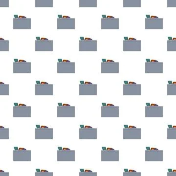 Person sleeping at office desk pattern background イラスト素材