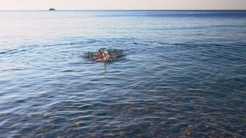 Person snorkeling approaching the camera Stock Footage 121455261