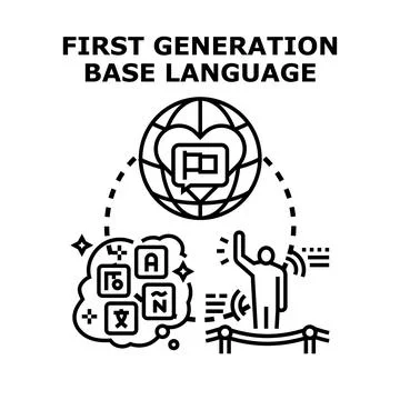 Person speaking with diverse language communication concept Stock Illustration