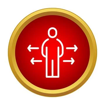 Person standing at crossroads making important decision Stock Illustration