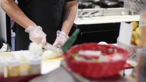 A person standing in front of a cake Video stock 155451553