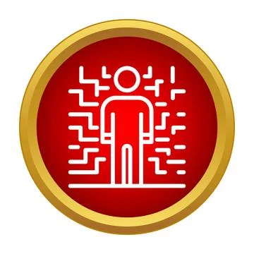 Person standing with maze symbol problem solving 스톡 일러스트