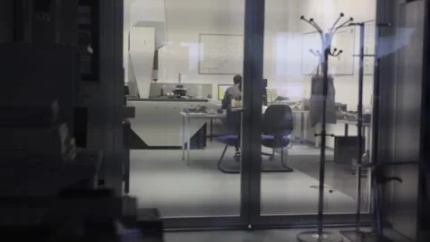A person stays after work and works a lot Stock Footage 286047662