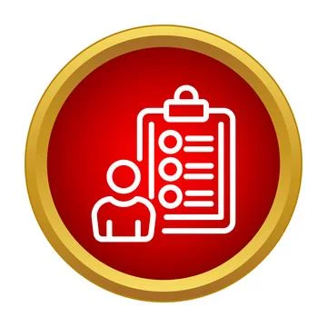 Person submitting checklist form for audit or survey 스톡 일러스트