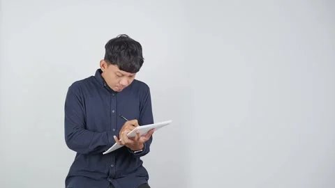 Person Successfully Solving Problem With Fist Pump 库存影片 344830419