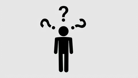 Person Surrounded by Question Marks Representing Confusion and Decision Making Stock Footage 339767090
