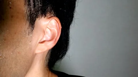 A person sweating profusely Stock Footage 334636728