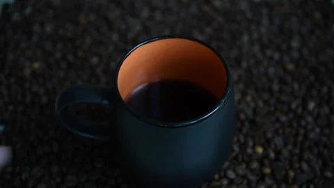 Person taking coffee cup Stock Footage 309137142