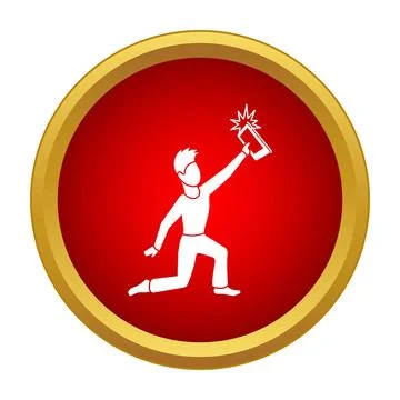 Person taking selfie with smartphone using flash Stock Illustration