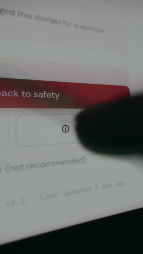 Person taps the button labeled Details for more information Stock Footage 333832711