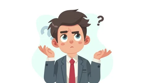 Person Thinking With Question Marks Stock Footage 301684629