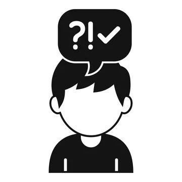 Person thinking, solving problem, finding effective solution Stockillustratie