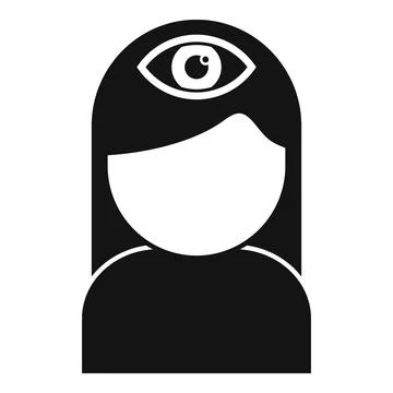 Person third eye icon simple vector. Coping skills イラスト素材
