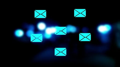 Person Touch Finger e-mail. Massage icon on Finger touch. email Marketing C.. Stock Footage 291945822