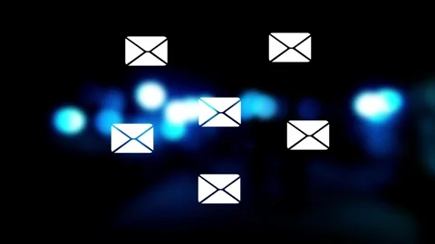 Person Touch Finger e-mail. Massage icon on Finger touch. email Marketing C.. Stock Footage 291945826