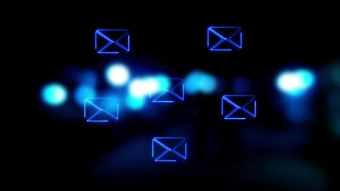 Person Touch Finger e-mail. Massage icon on Finger touch. email Marketing C.. Stock Footage 291945829