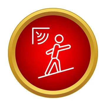 Person triggering motion sensor for security alarm system Stock Illustration