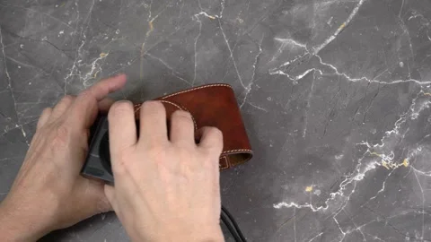Person Turns Off And Puts The Camera In The Case Stock Footage 242384253
