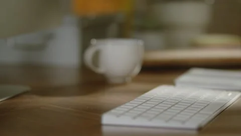 Person typing on a computer keyboard timelapse Stock Footage 274580239