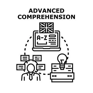 Person understanding advanced language learning concepts イラスト素材