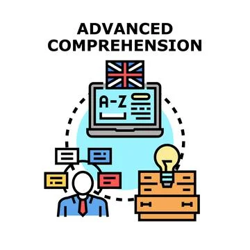 Person understanding advanced language learning concepts イラスト素材