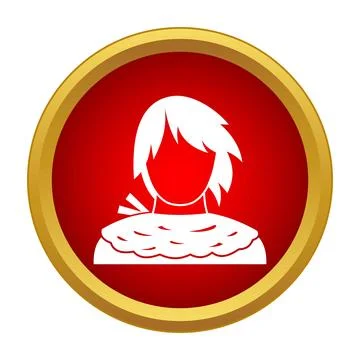Person user avatar icon profile in circle Stock Illustration