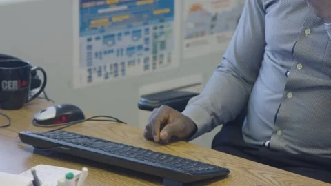 A person using a computer Stock Footage 155535858
