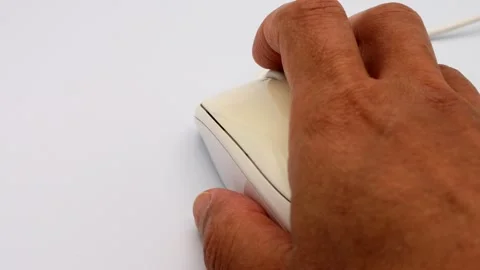 A person using a computer mouse 스톡 동영상 335554249