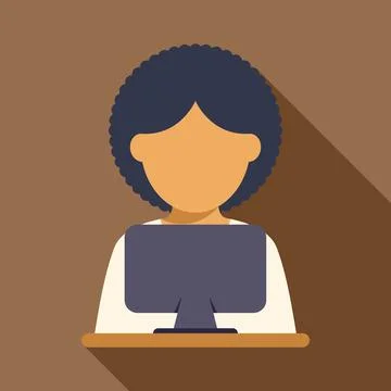 Person using computer for remote work illustration イラスト素材
