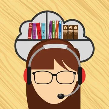 Person using an electronic book design イラスト素材