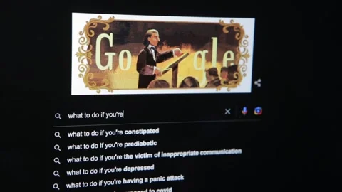 Person Using Google Video stock 240576483