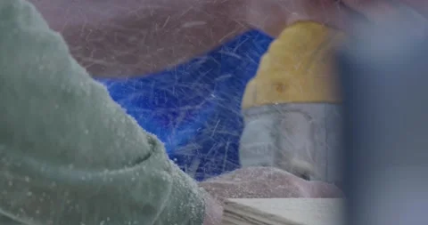 Person Using a Jig Saw Stock Footage 200842981