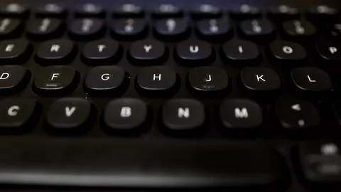 Person using keyboard Stock Footage 140056962