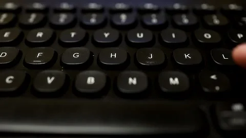 Person using keyboard Stock Footage 140056972