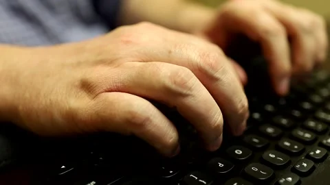 Person using keyboard Stock Footage 140057290