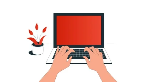 Person Using Laptop Stock Footage 295360568