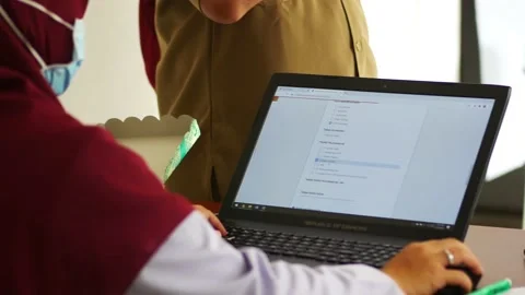 Person using online data input application. 4K Stock Footage 133841556