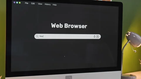 Person Using Online Search in Computer Class Stock Footage 333703871