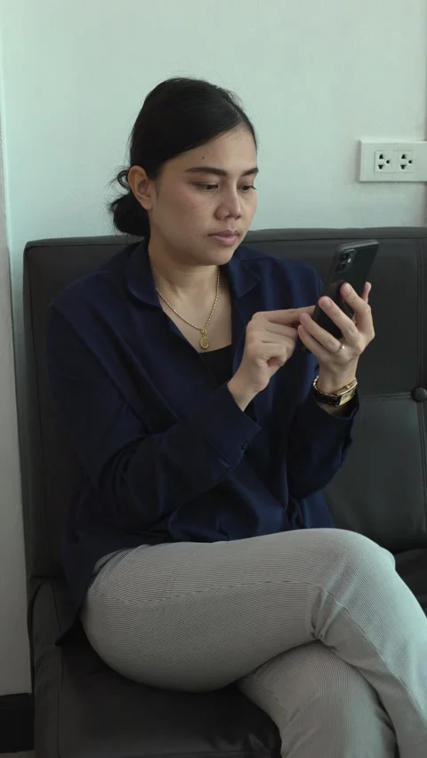Person using phone Stock Footage 248690061