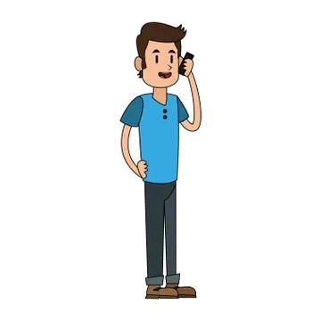 Person using phone icon image イラスト素材