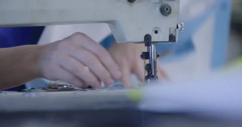 Person Using Sewing Machine Stock Footage 200790115