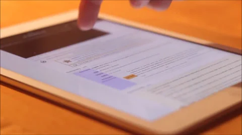 Person using a tablet computer Stock-Footage 37060252