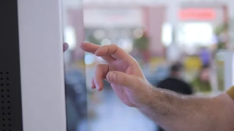 Person using touch screen Video stock 341478353