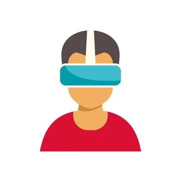 Person using virtual reality headset exploring metaverse Ilustración de archivo