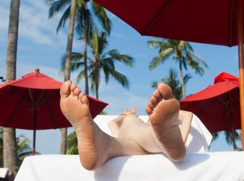 Person on vacation Stock Photos