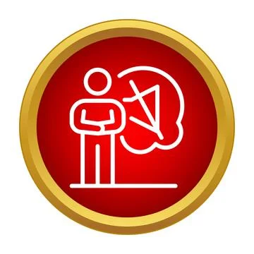 Person visualizing business strategy with thought cloud icon Stock Illustration