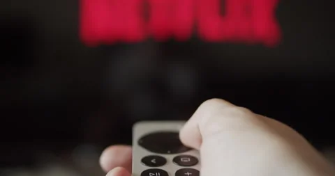 Person Watching Streaming Platform Video Content  - the screen is defocused Stock Footage 279822050