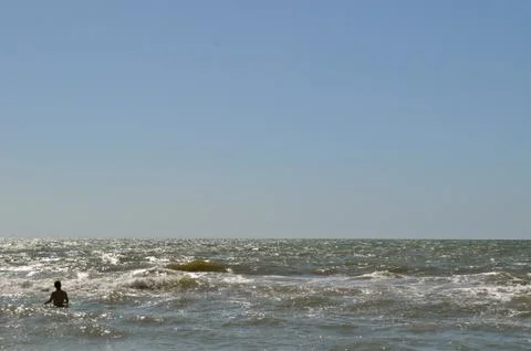 Person in waves 2 Stock Photos