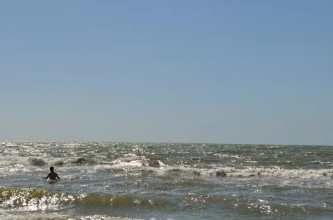 Person in waves 4 Fotos Stock