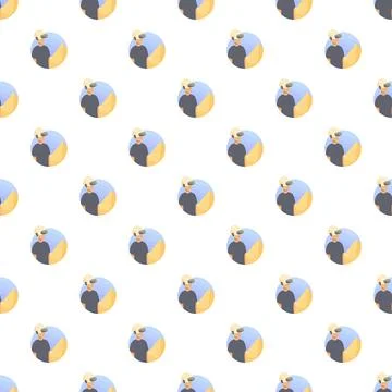 Person wearing vr headset exploring virtual giza pyramids pattern Stockillustratie